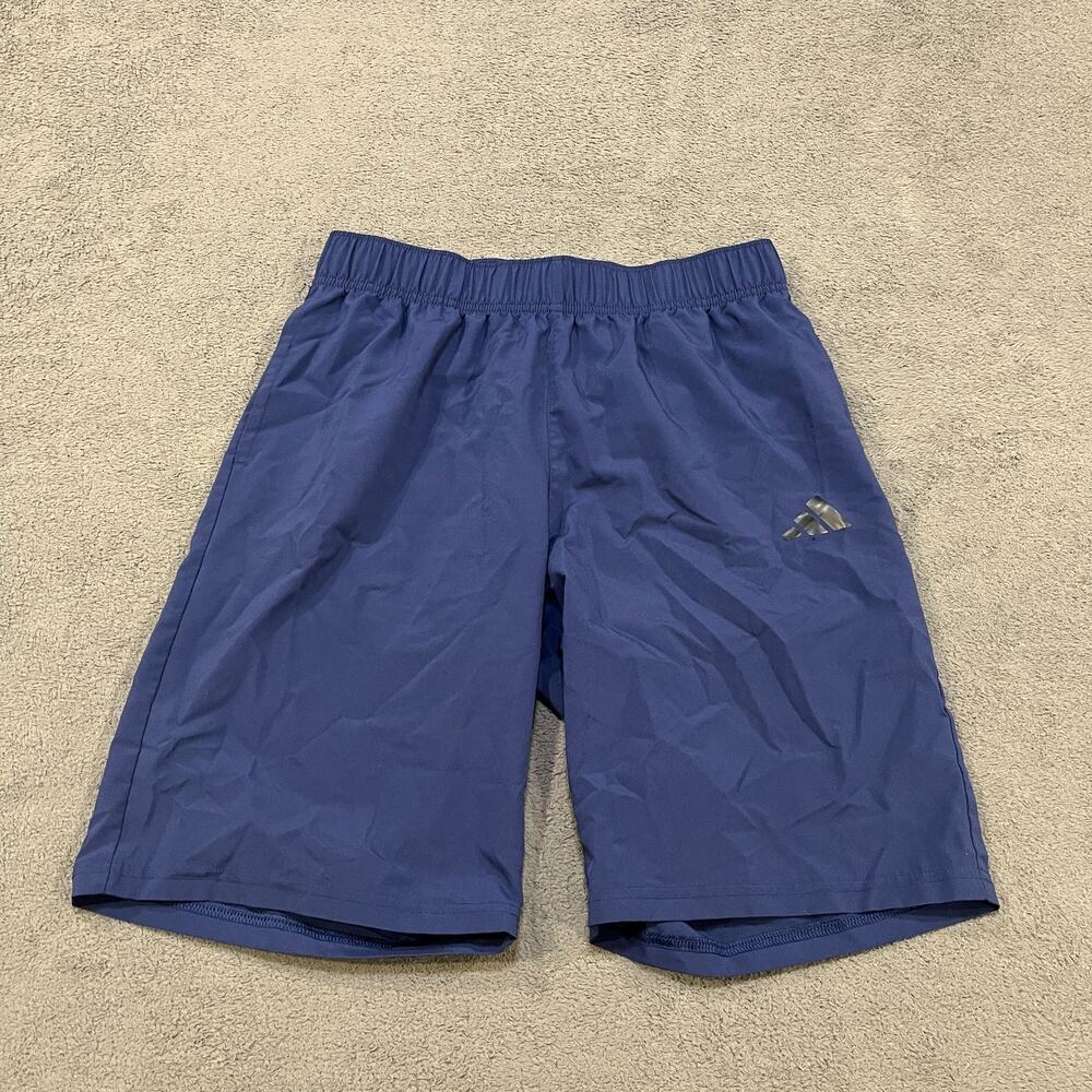 adidas Navy Blue Sports Training Running Activewear Kids Size XL Athletic Shorts